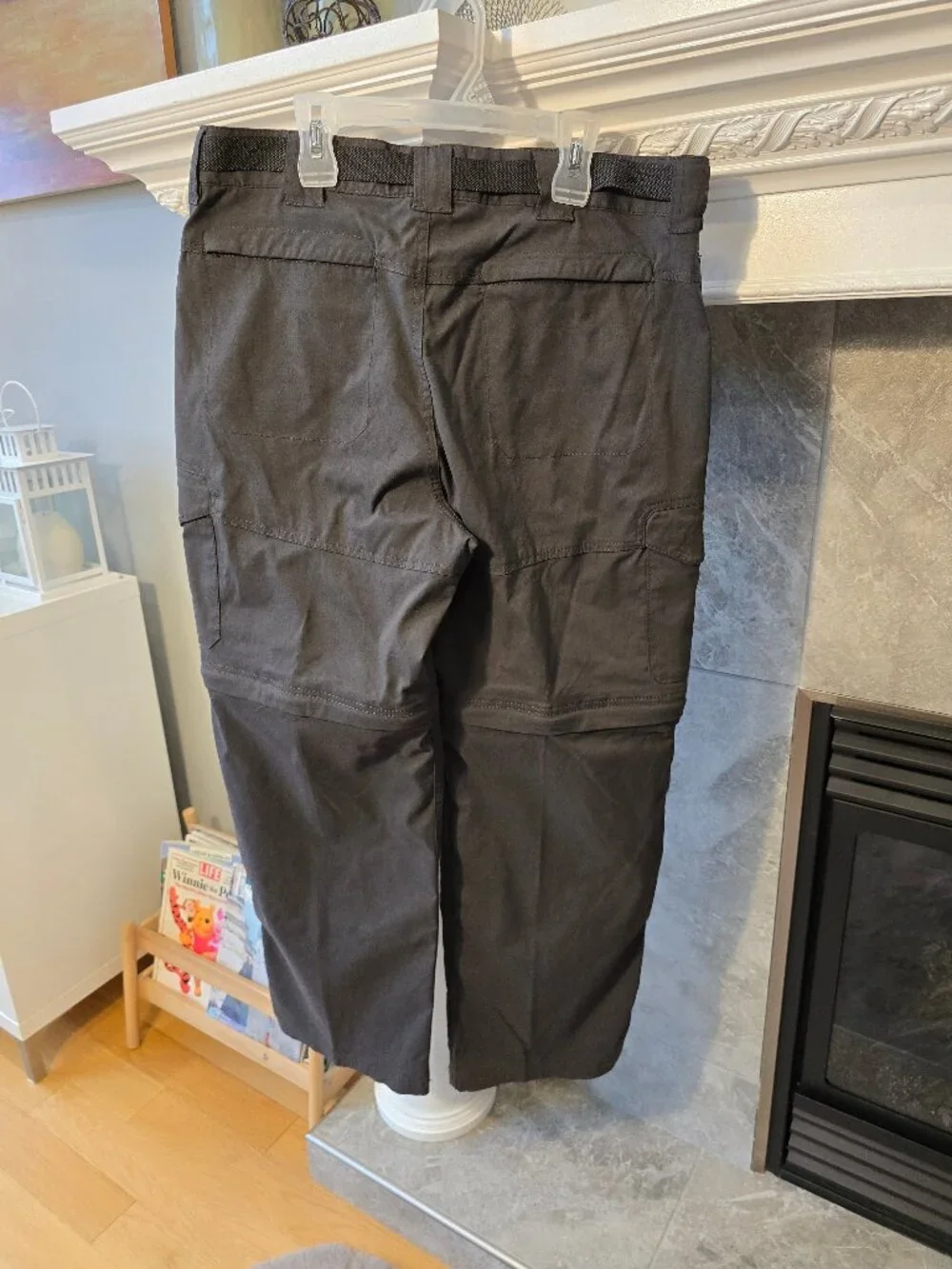 BC Clothing Men Convertible Stretch Cargo Pants with belt medium - Picture 2 of 5